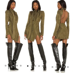 Revolve House of Harlow 1960 Channi jacquard leopard dress